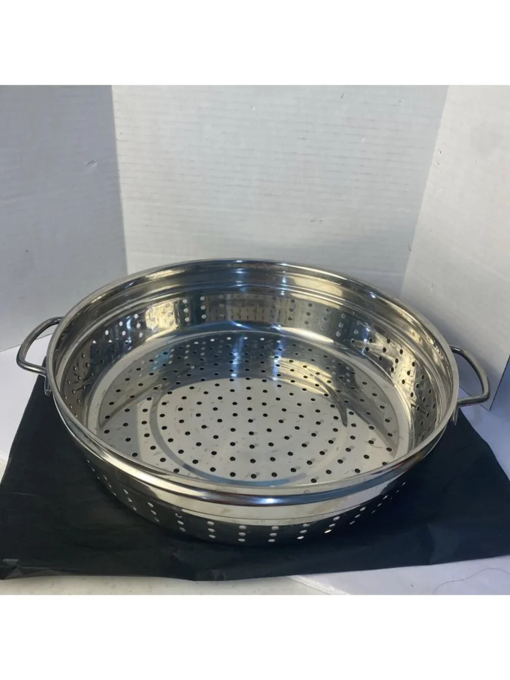 Stainless Steel Steamer Insert Fits 5 Qt Stock Pots Good Condition